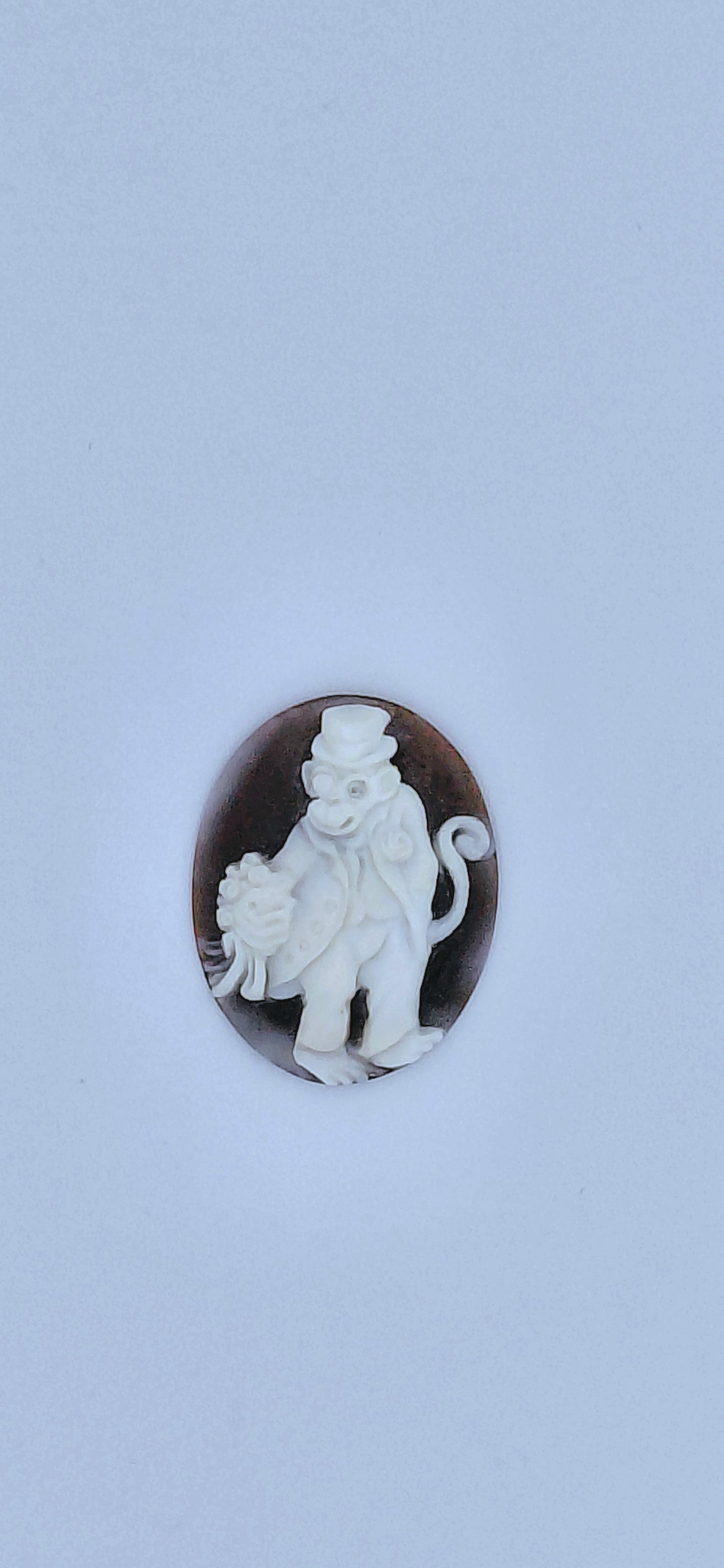 CAMMEO "SCIMMIA ELEGANTE" CONCHIGLIA SARDONICA