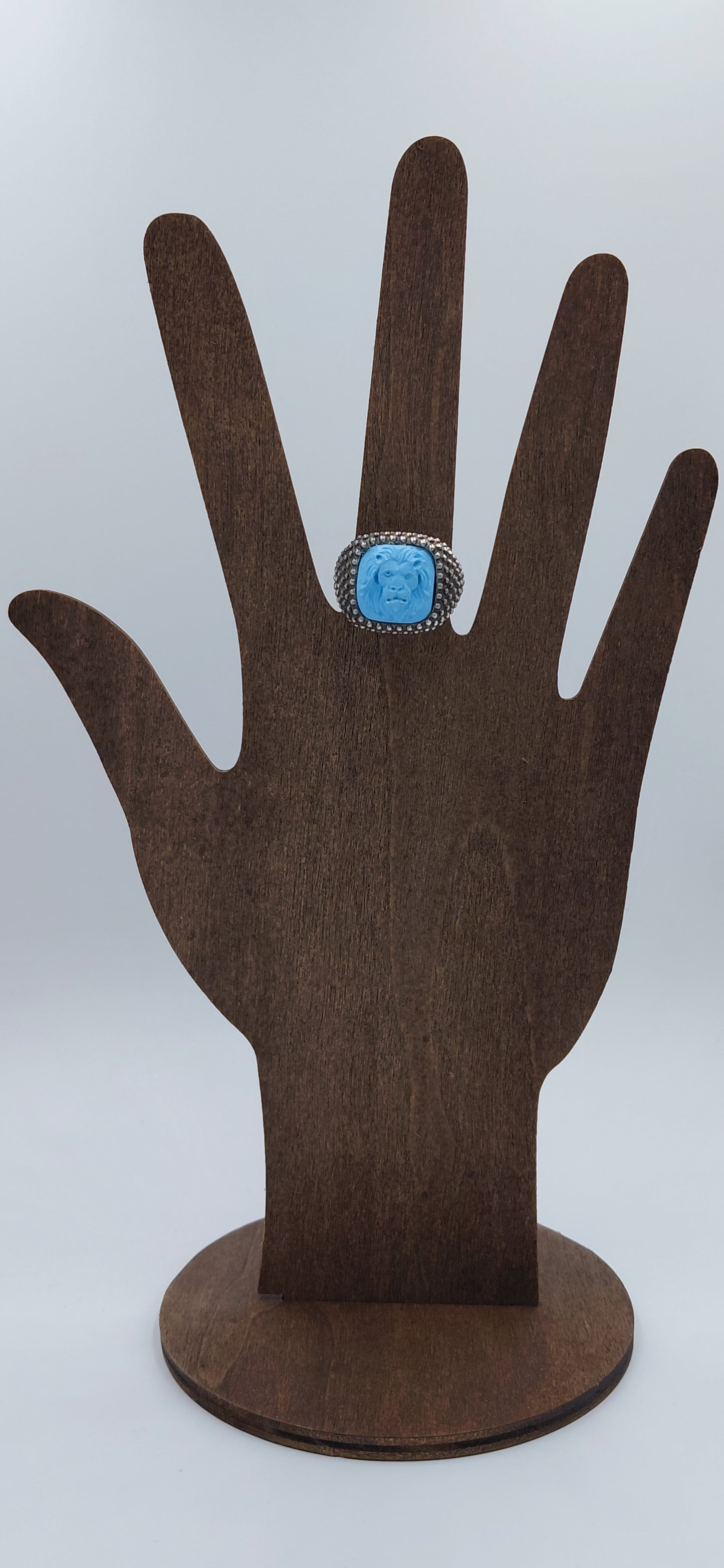 ANELLO IN ARGENTO CON PASTA TURCHESE