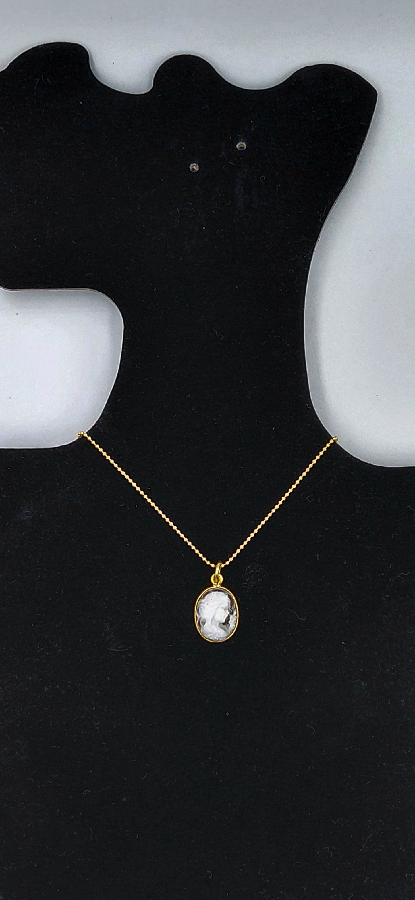 CIONDOLO CAMMEO "LADY " IN ARGENTO 925