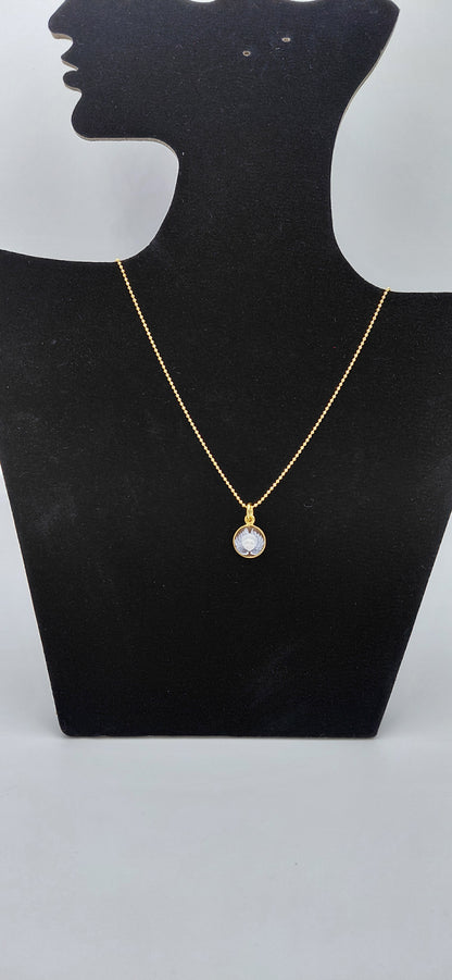 CIONDOLO CAMMEO "ANGELS " IN ARGENTO 925 DORATO