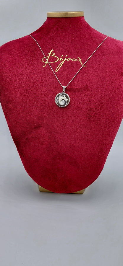 CAMMEO CONCHIGLIA SARDONICA "DRAGO " IN ARGENTO 925