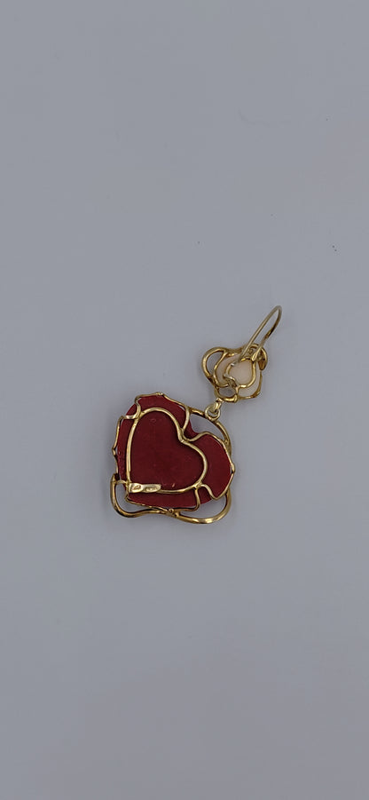 Orecchini  "cupido "pasta di corallo e corallo rosa