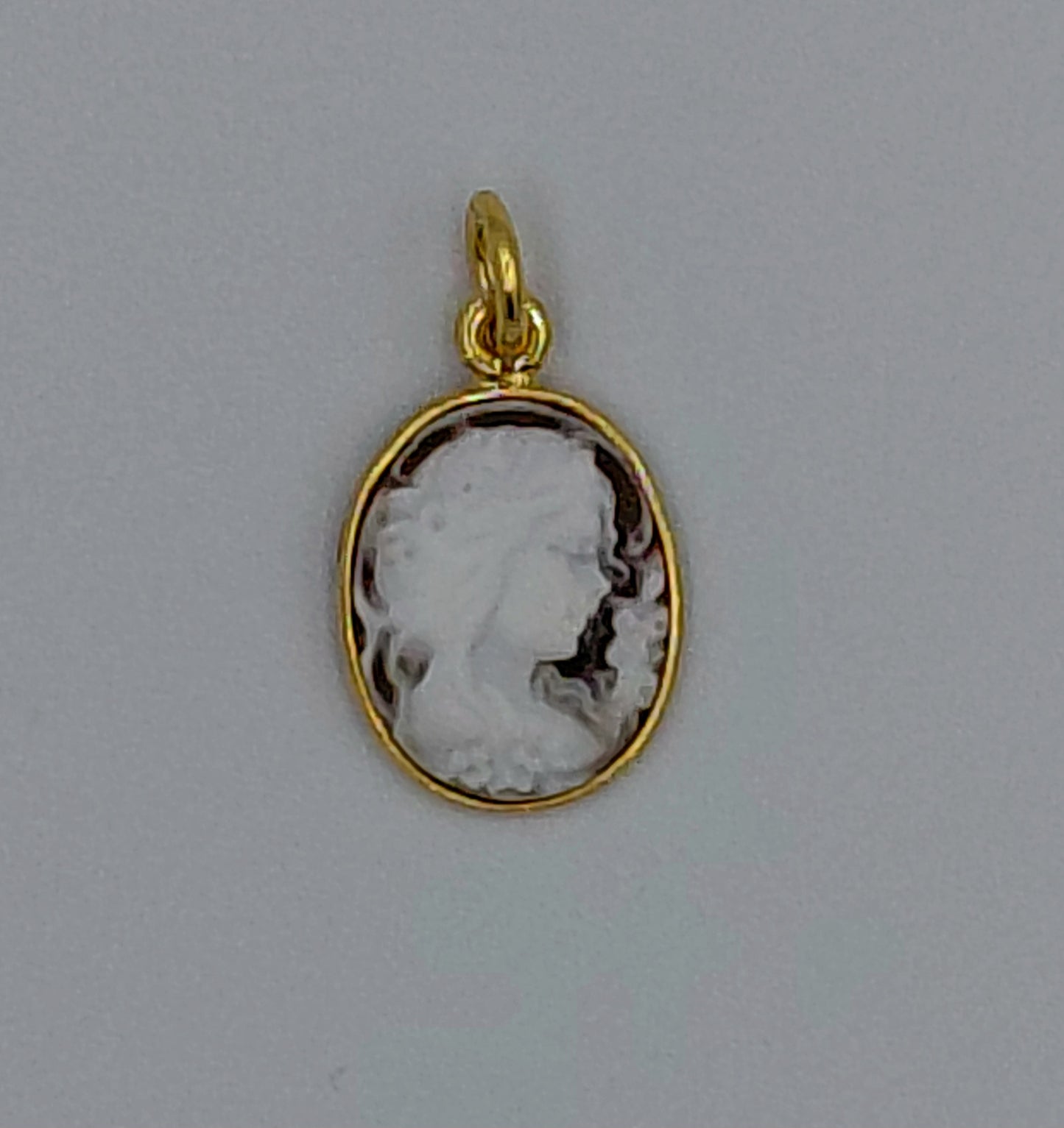 CIONDOLO CAMMEO "LADY " IN ARGENTO 925