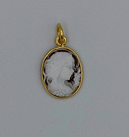 CIONDOLO CAMMEO "LADY " IN ARGENTO 925