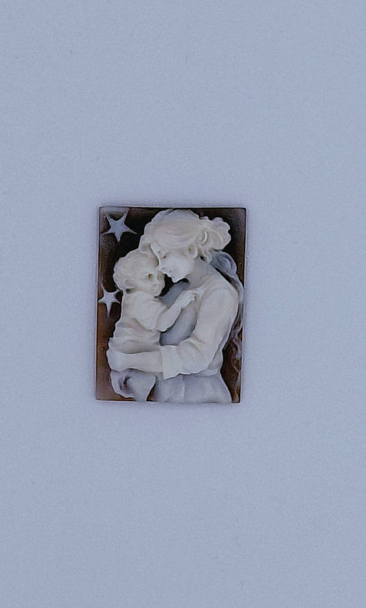 CAMMEO "AMORE DI MAMMA "CONCHIGLIA SARDONICA