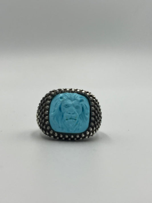 ANELLO IN ARGENTO CON PASTA TURCHESE